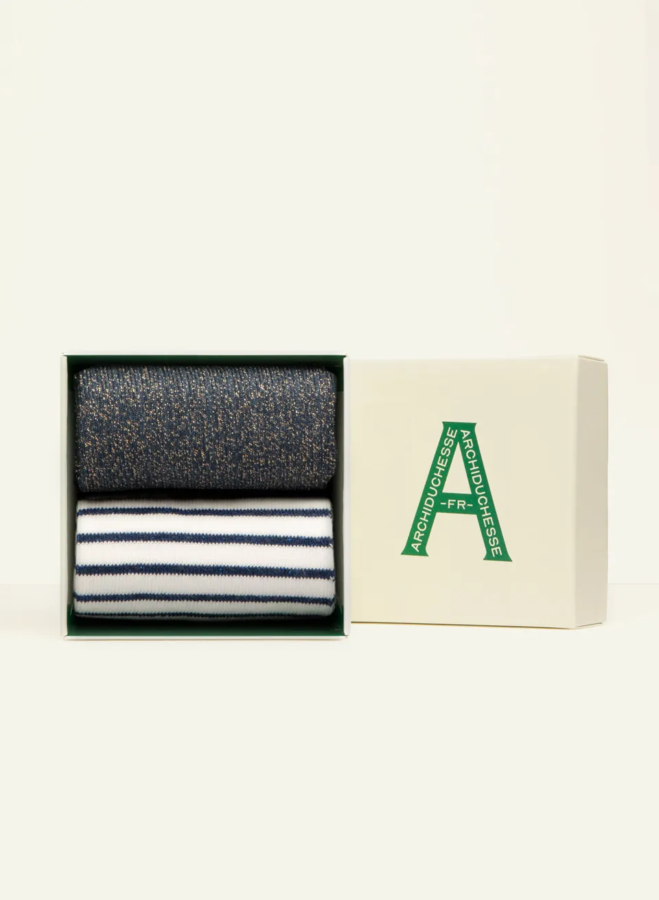archiduchesse-duo-belle-le-bleue-paillet-e-bleu-berg-re-coffret-2-chaussettes-co image 1