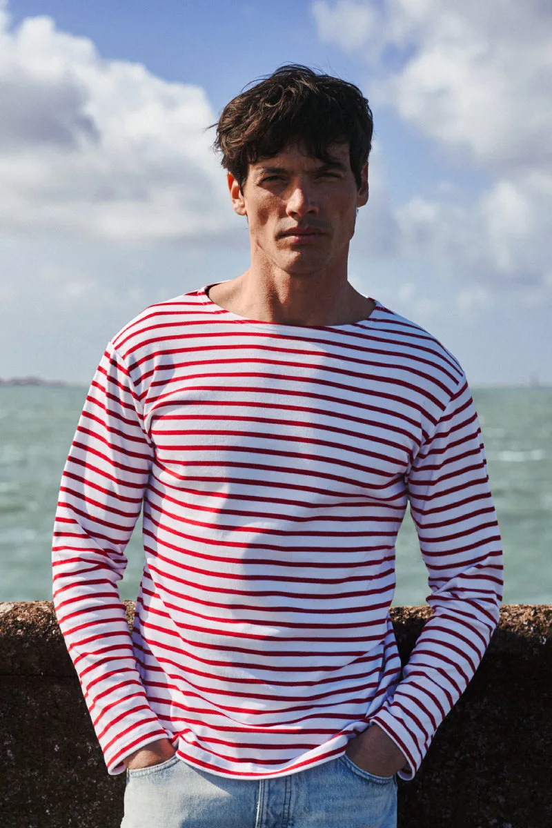 armor-lux-marini-re-homme-col-bateau-coton-pais-260g-m image 1