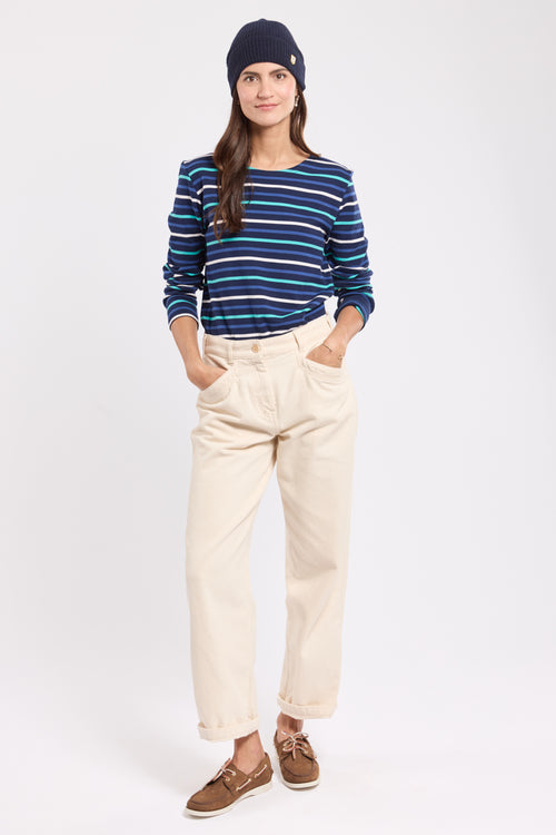 armor-lux-amiral-marini-re-femme-3-couleurs-coton-bross-coupe-ajust-e image 4