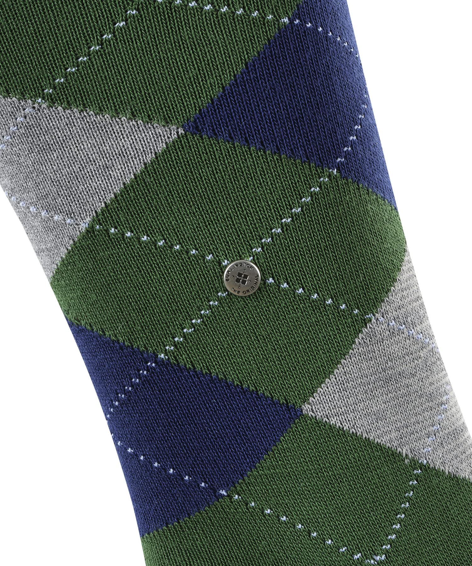 burlington-king-chaussettes-longues-homme-coton-vert-eucalyptus-40-46 image 3