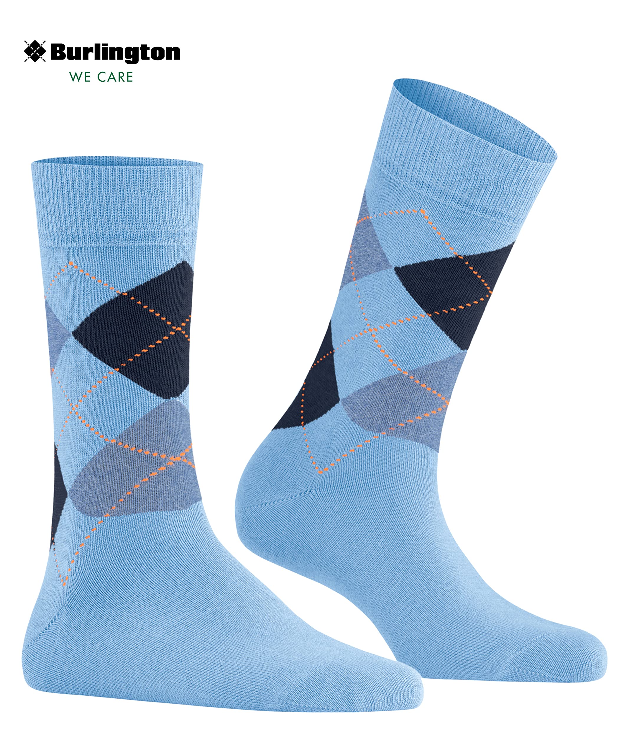 burlington-queen-chaussettes-femme-coton-bleu-light-blue-1-paire-41-45 image 5