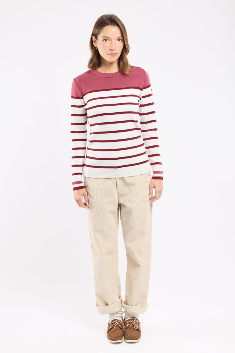 armor-lux-pull-marin-ray-femme-briac-laine-m-rinos image 4