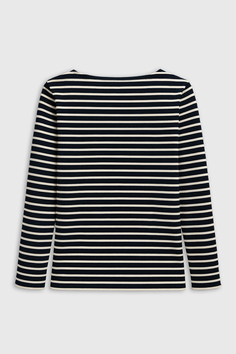 armor-lux-marini-re-lesconil-femme-coton-pais-col-bateau-3 image 2