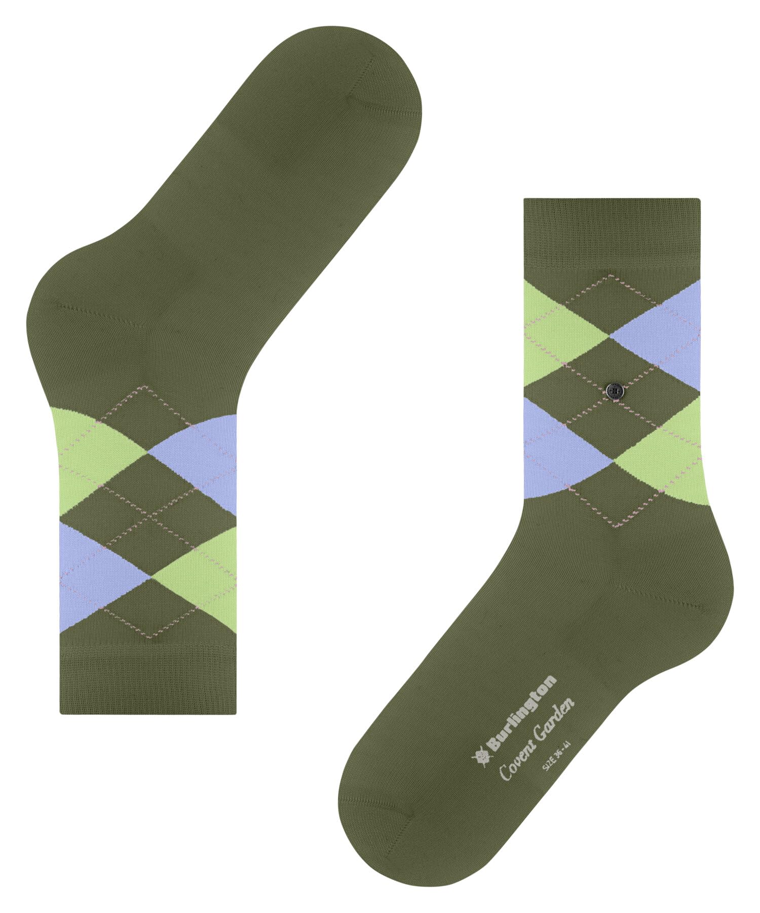 burlington-covent-garden-chaussettes-femme-vert-salvia-7472-36-41 image 7