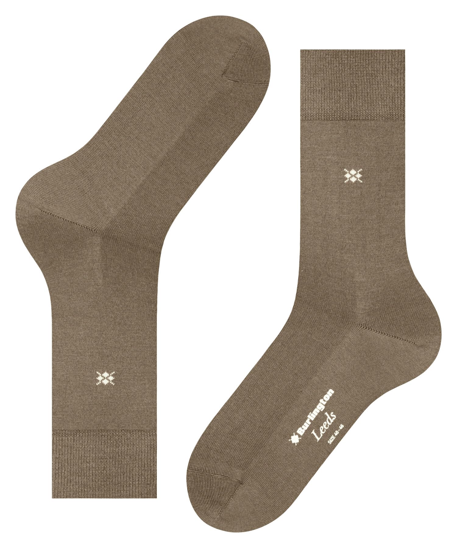 burlington-leeds-chaussettes-homme-coton-laine-unies-marron-sun-5039-40-46 image 5