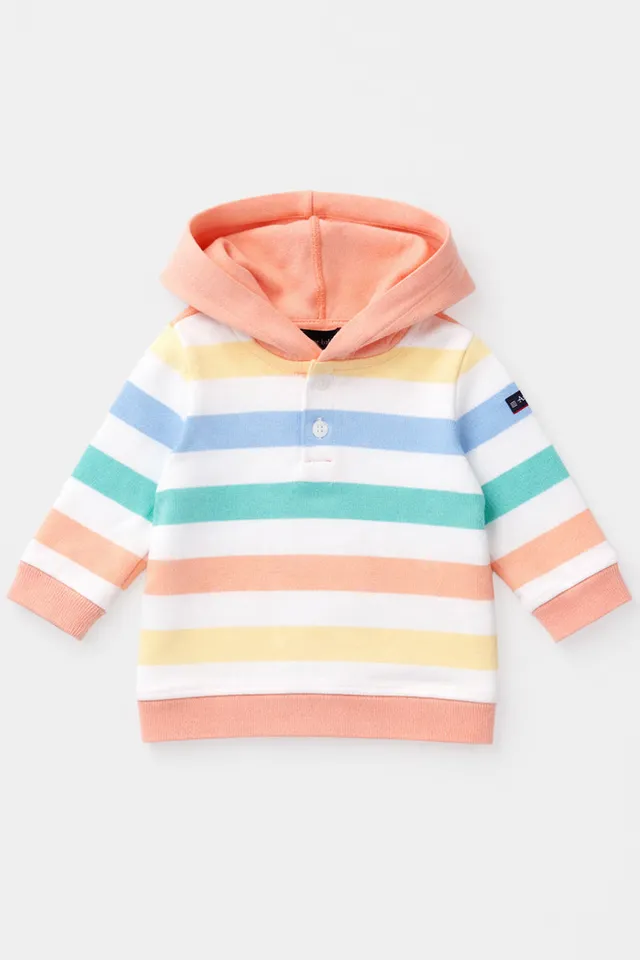 armor-lux-sweat-capuche-baby-coton-rustique-ray image 1