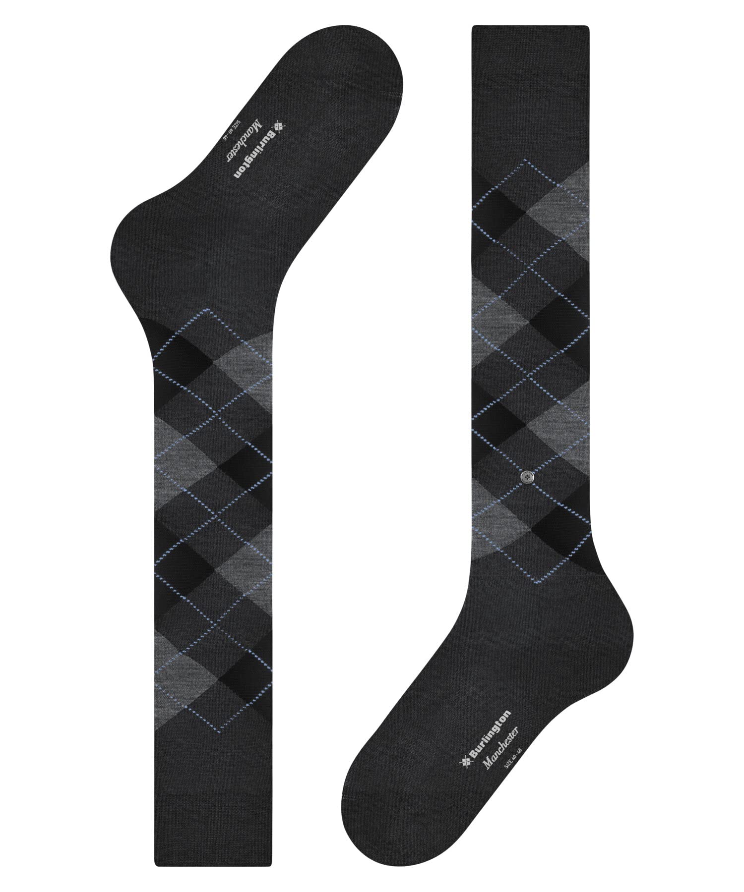 burlington-manchester-chaussettes-longues-homme-gris-anthracite-melange-3095-40- image 6