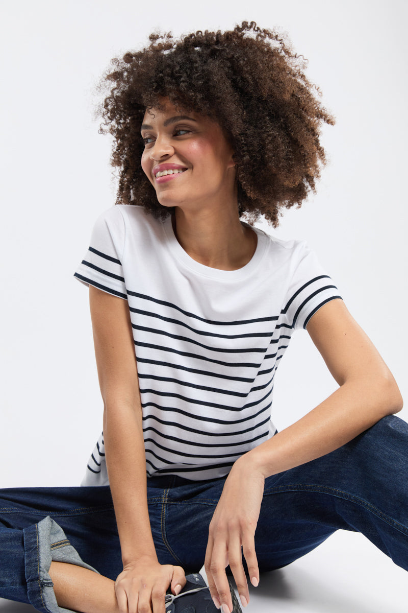 armor-lux-marini-re-etel-femme-coton-l-ger-manches-courtes image 1