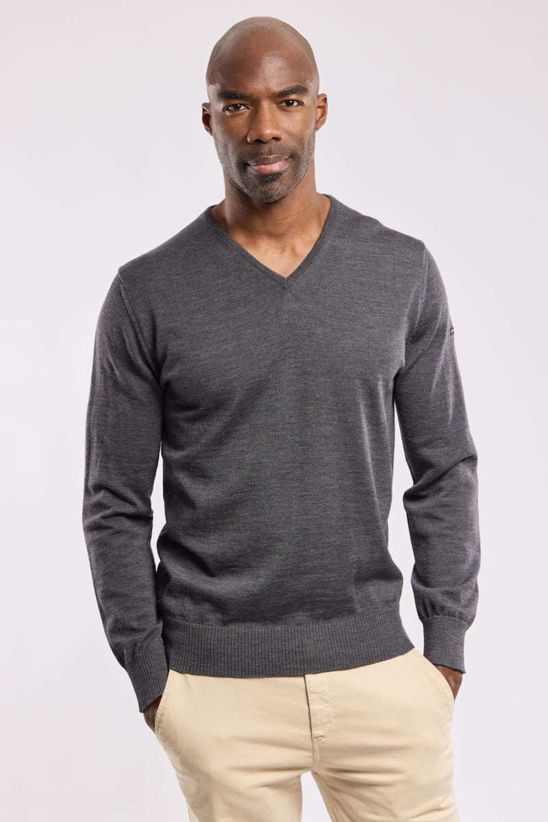 armor-lux-pull-col-v-noyal-homme-100-laine-m-rinos image 4