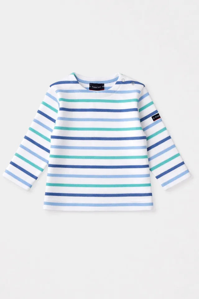 armor-lux-marini-re-b-b-tricolore-coton-pais-interlock-2 image 1