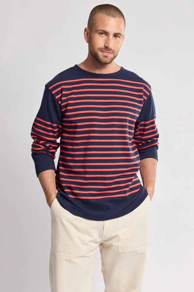 armor-lux-marini-re-manches-longues-amiral-coton-pais-homme image 1