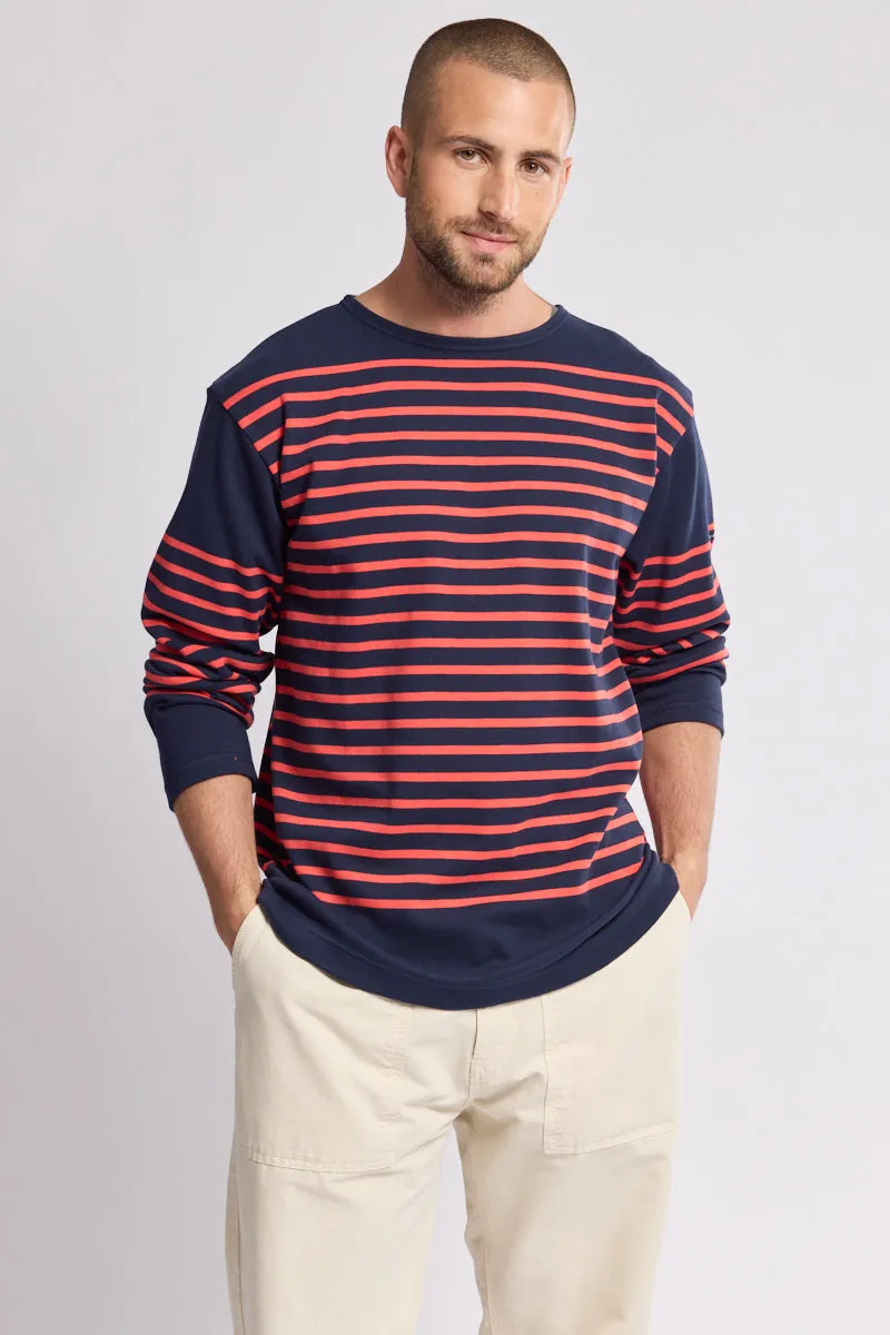 armor-lux-marini-re-manches-longues-amiral-coton-pais-homme image 1