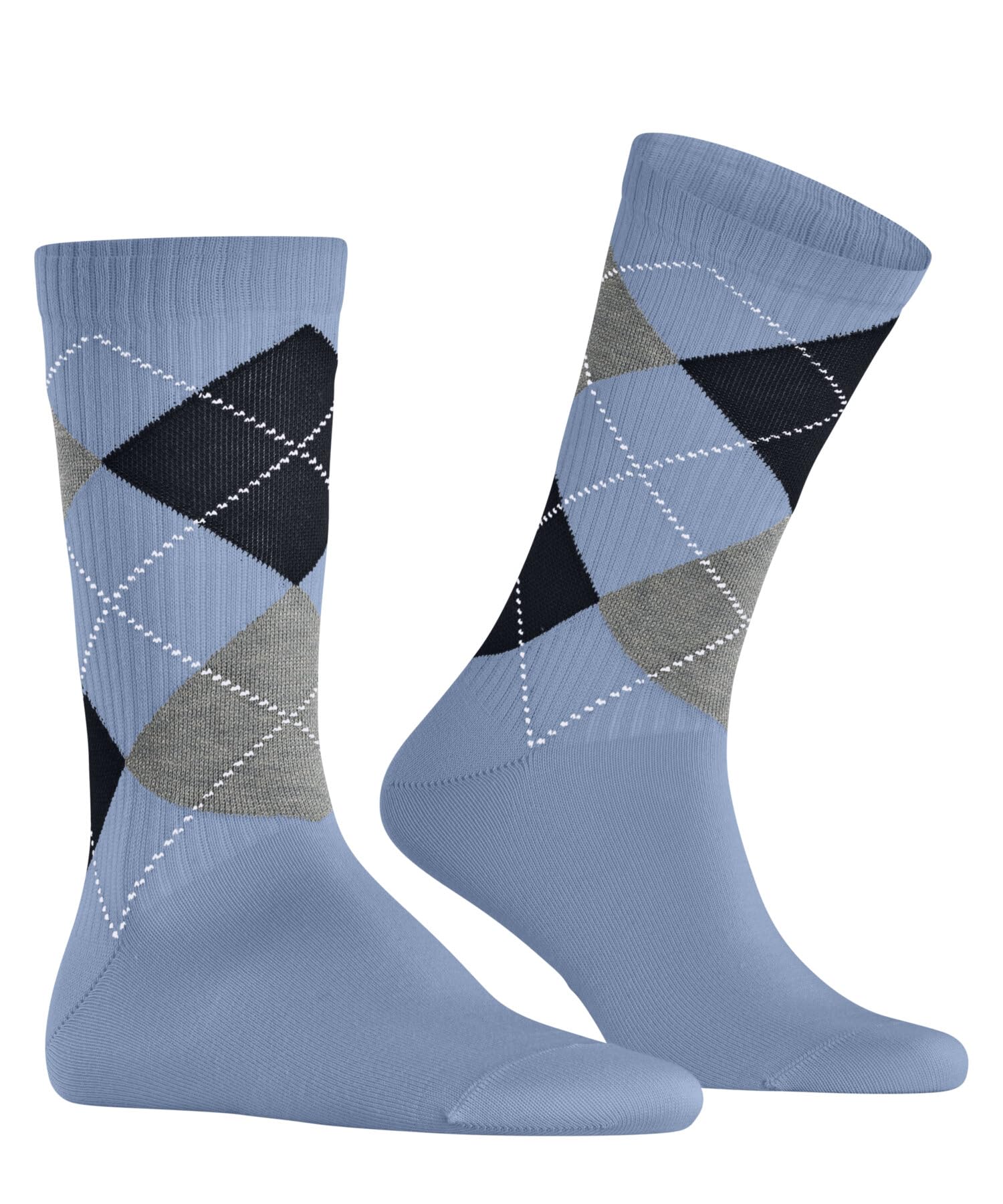burlington-rib-court-chaussettes-homme-coton-unies-bleu-crystal-bl-6290-40-46 image 5