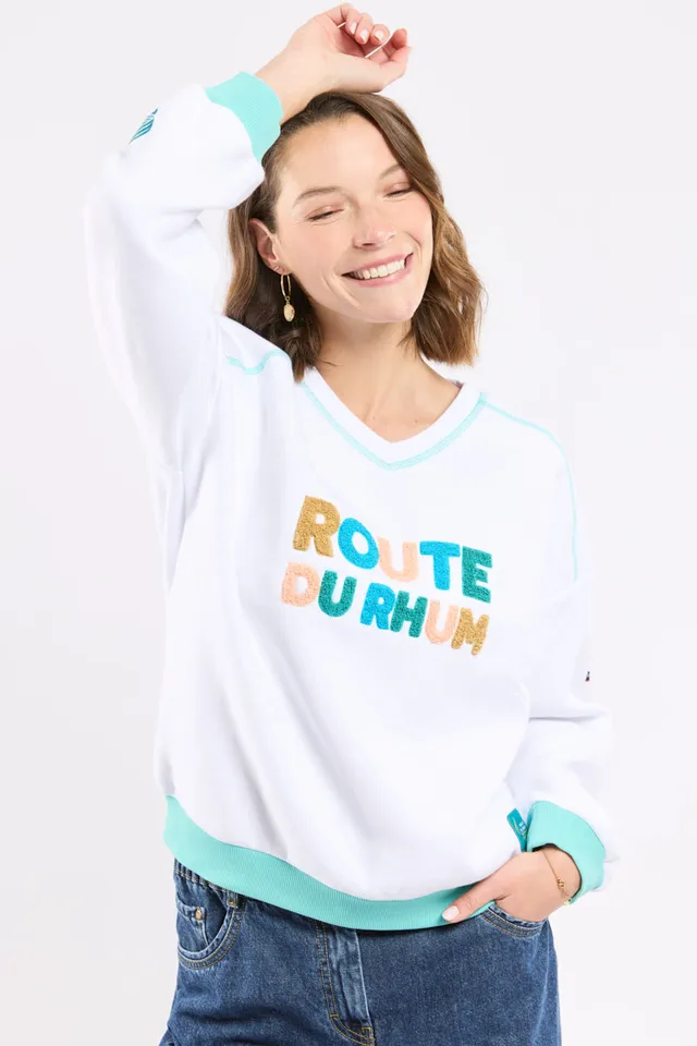 armor-lux-sweat-femme-brod-route-du-rhum-guadeloupe-coton image 1