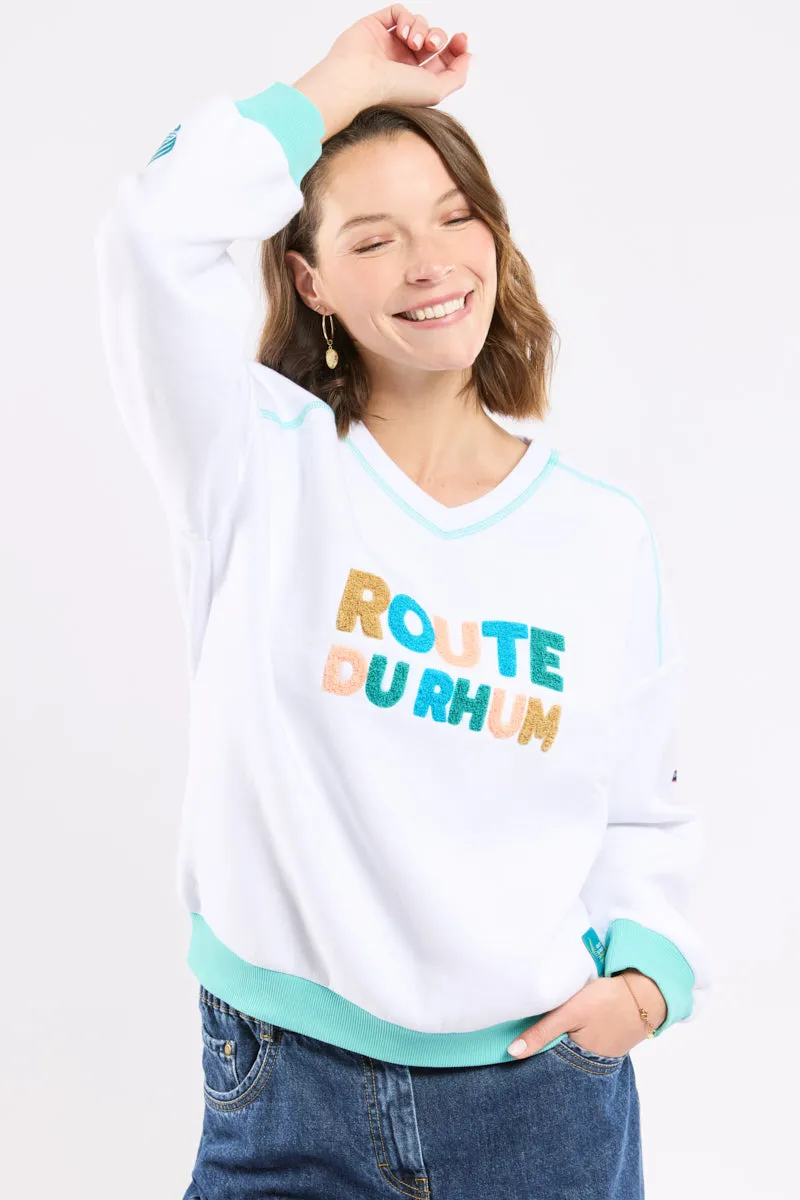 armor-lux-sweat-femme-brod-route-du-rhum-guadeloupe-coton image 1