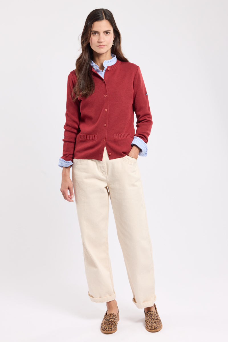 armor-lux-cardigan-femme-laine-col-rond-boutonn image 4