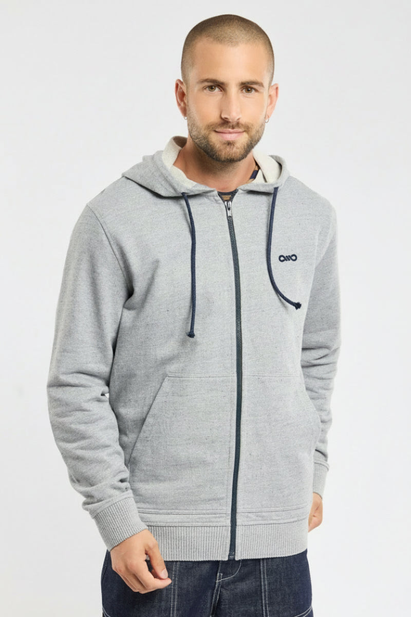 armor-lux-sweat-capuche-zipp-unisexe-coton-lyocell image 1