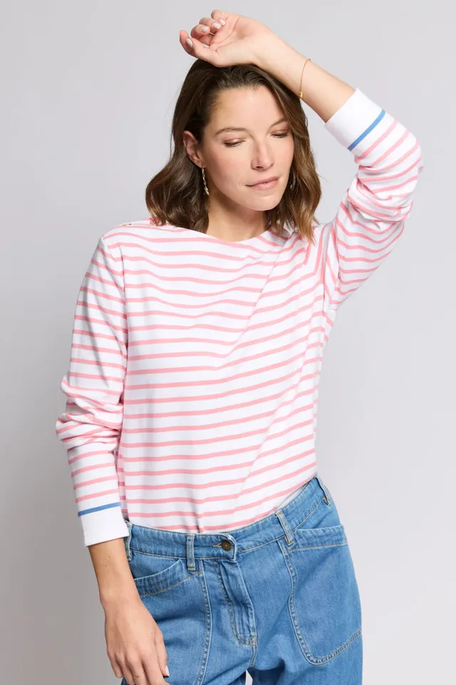 armor-lux-marini-re-femme-paules-boutonn-es-coton-pais-245g-m image 1