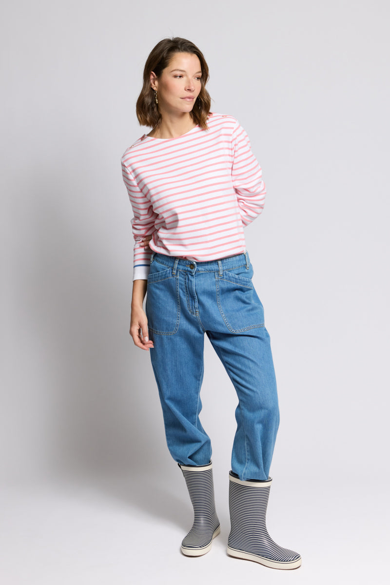 armor-lux-marini-re-femme-paules-boutonn-es-coton-pais-245g-m image 3