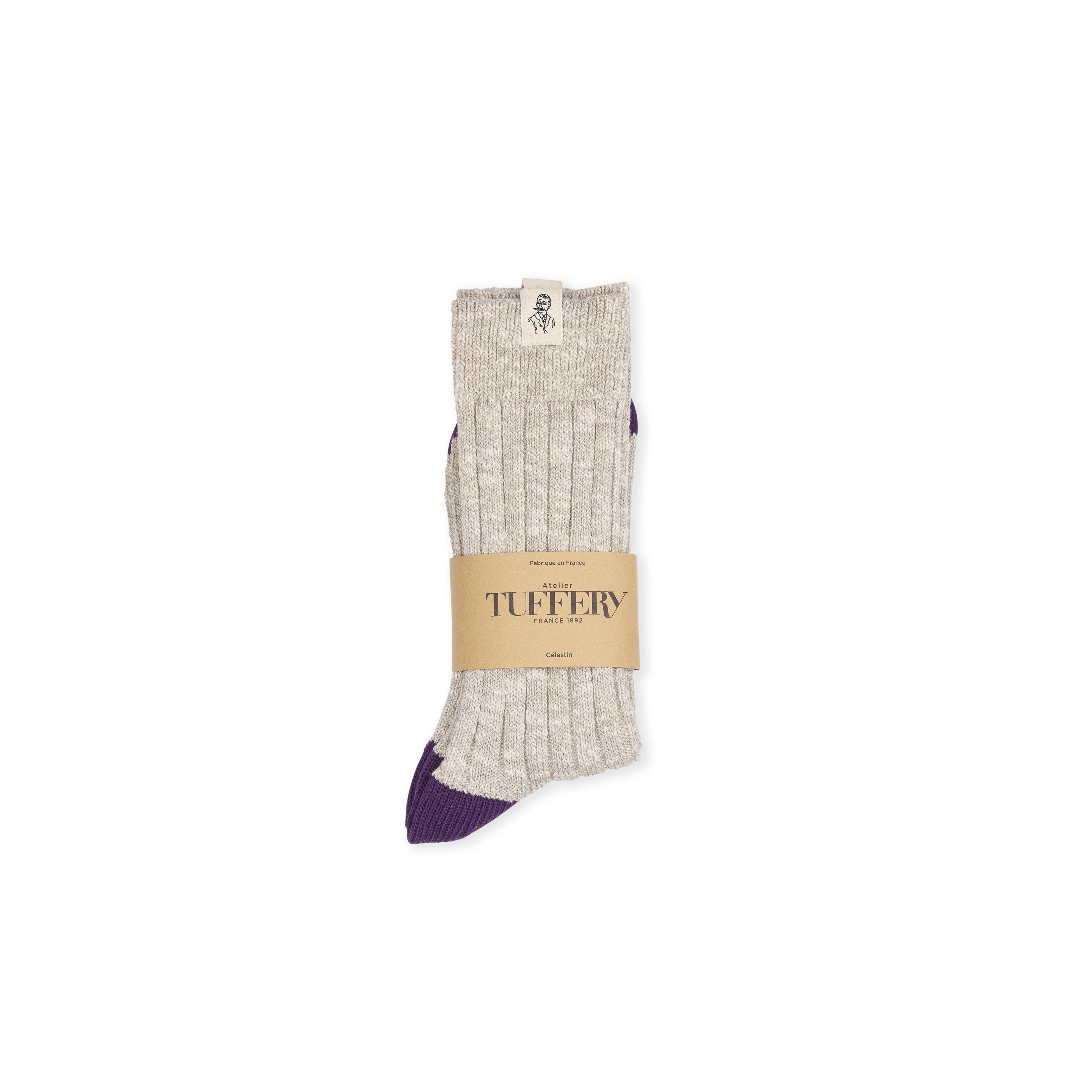 atelier-tuffery-chaussettes-paisses-unisexes-grises image 1