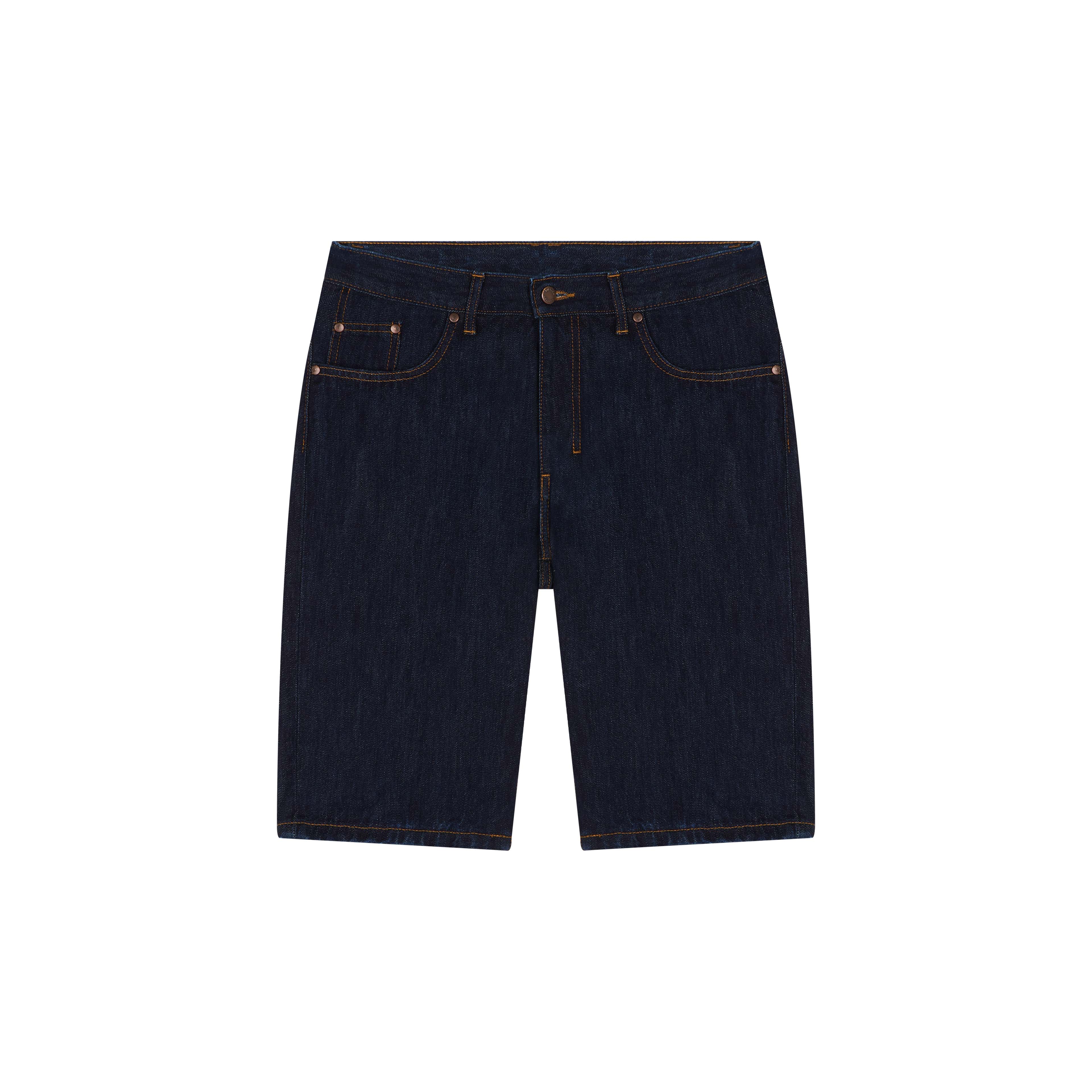 atelier-tuffery-marius-short-homme-en-jean-brut-coupe-droite-genou image 1