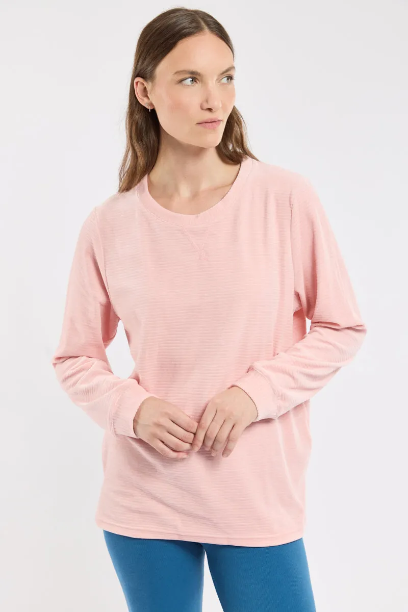 armor-lux-sweat-velours-femme-coupe-oversize-coton image 1