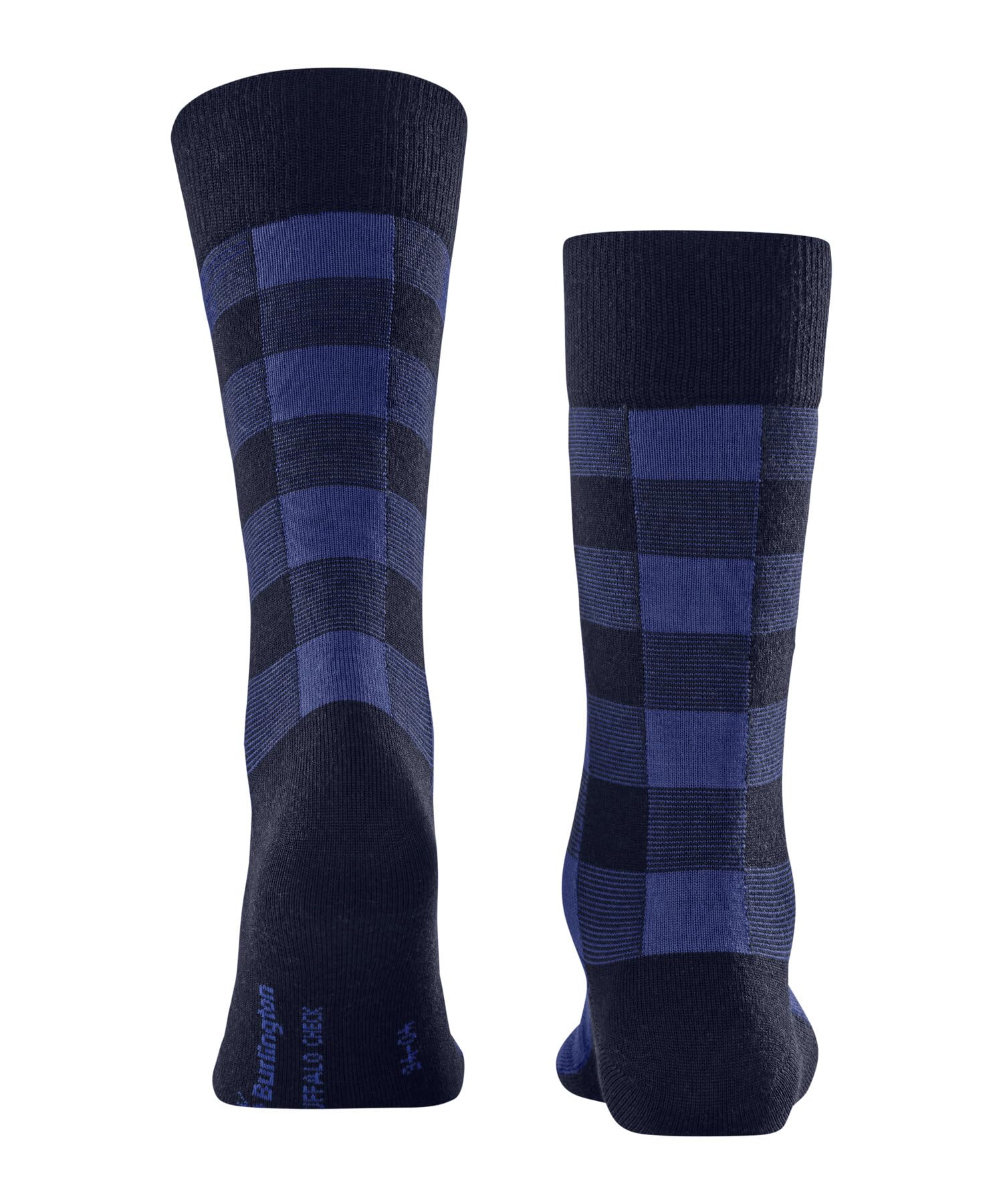 burlington-buffalo-check-chaussettes-homme-bleu-royal-6879-40-46 image 2