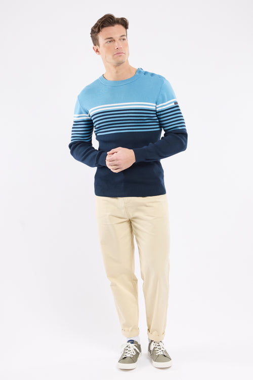 armor-lux-pull-marin-homme-ray-haut-coton-groix image 4