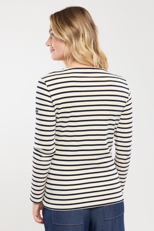 armor-lux-marini-re-femme-coton-pais-manches-longues image 5