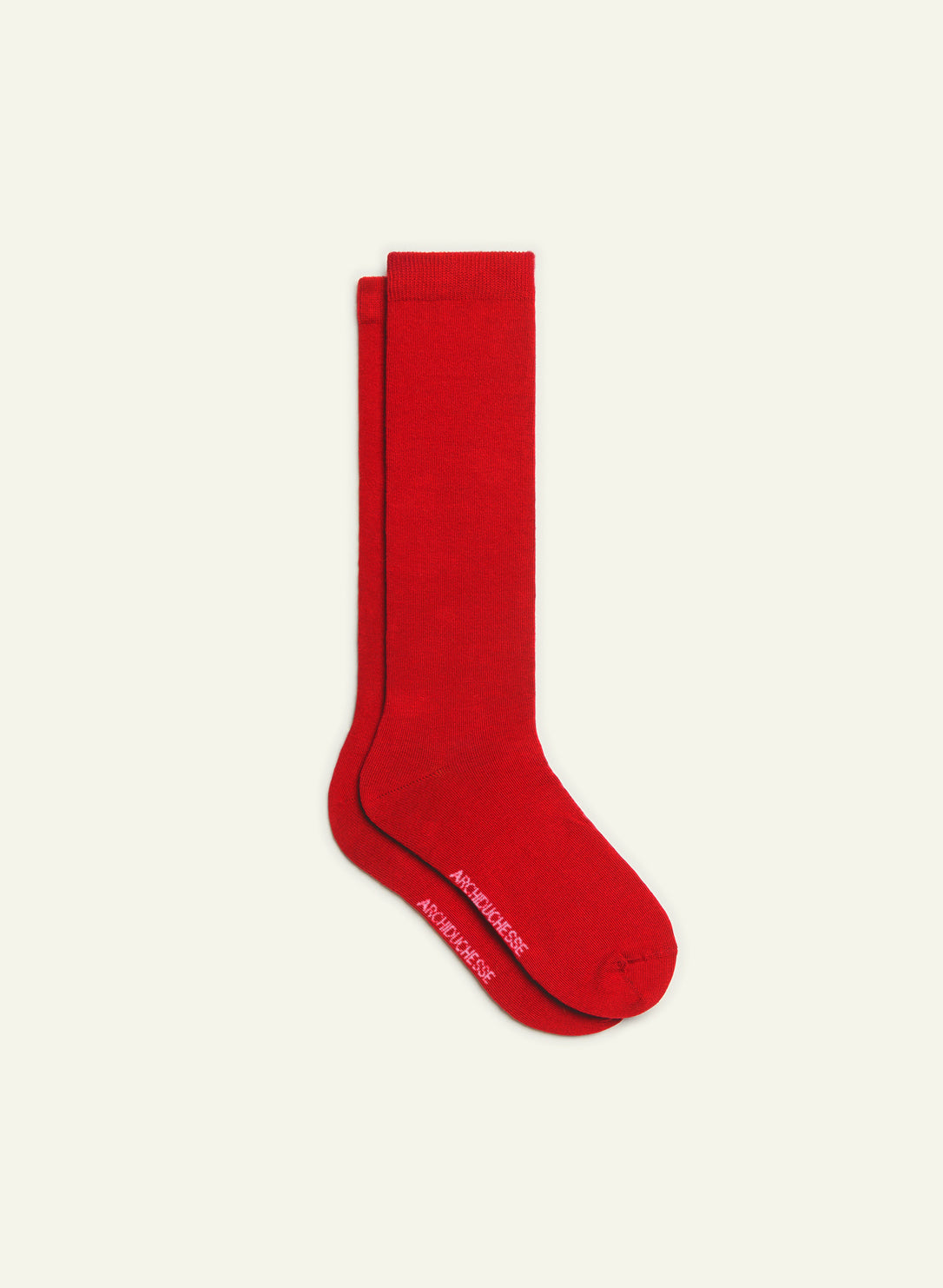 archiduchesse-de-ville-rouge-cardinal-chaussettes-mi-hautes image 2