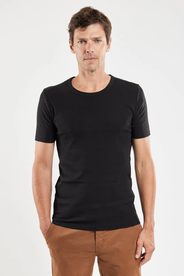 armor-lux-t-shirt-homme-uni-coton-bio-et-kapok image 1