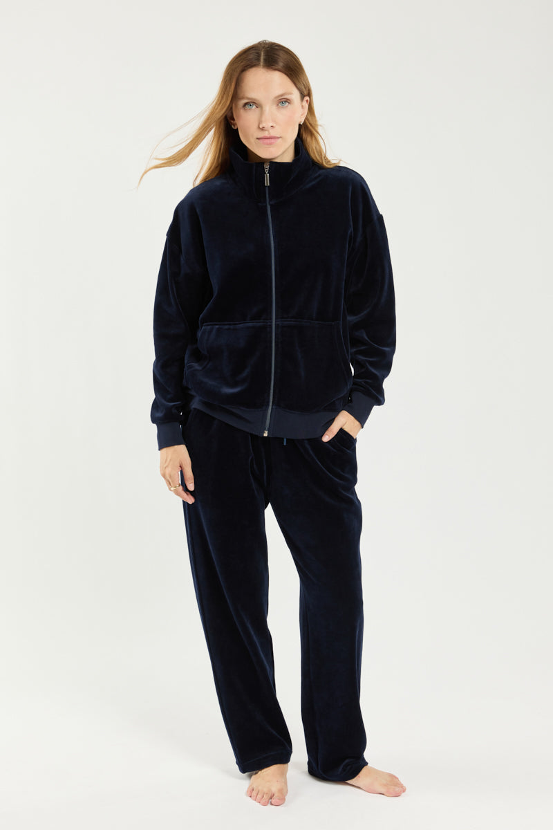 armor-lux-veste-zipp-e-velours-femme-coton image 3