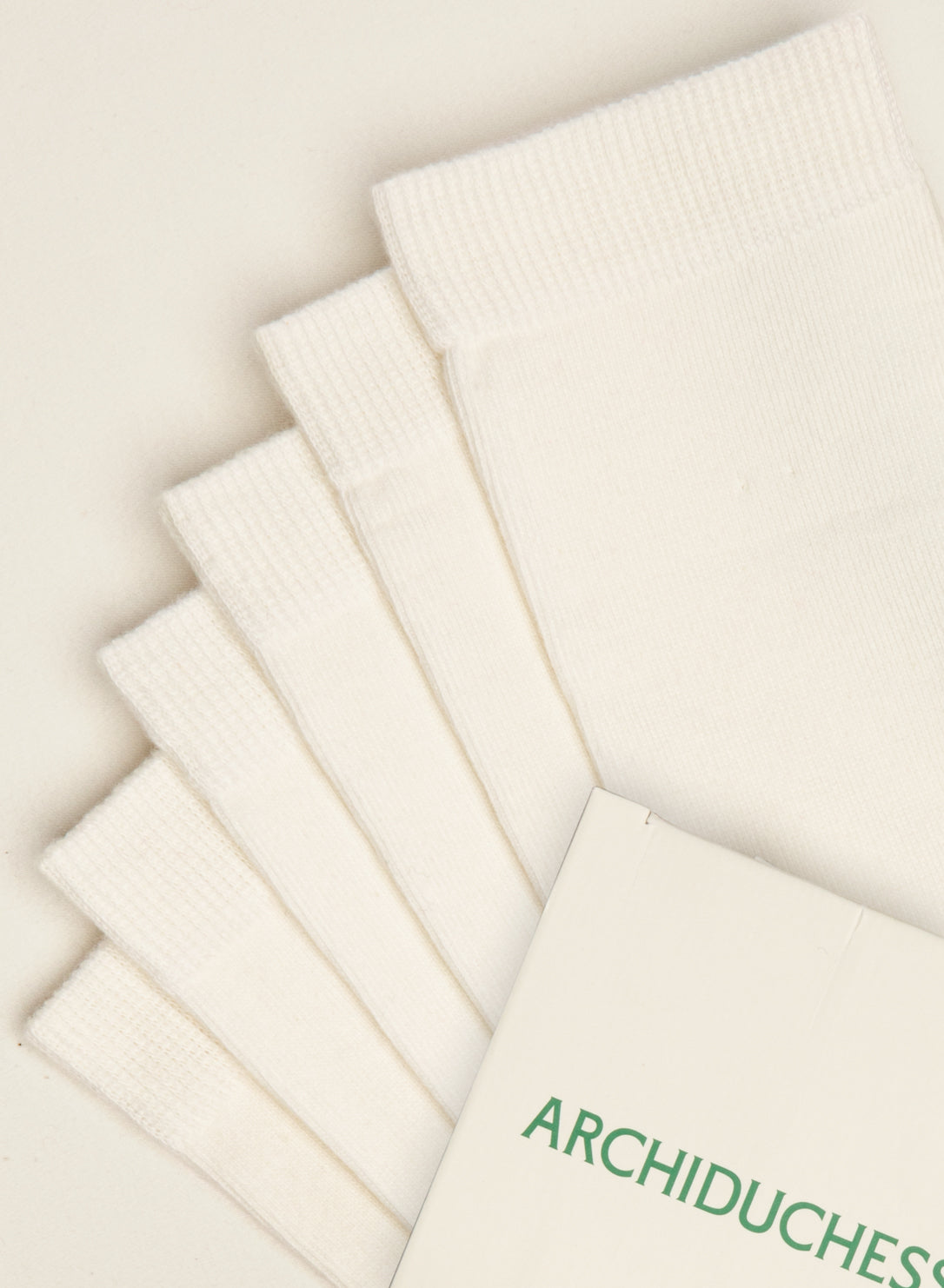 archiduchesse-de-ville-blanc-mouton-trio-3-paires-mi-mollet image 2