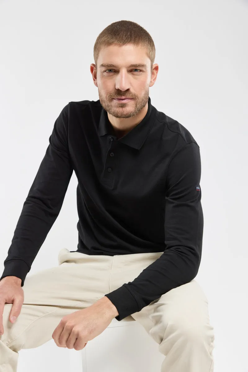 armor-lux-hanvec-polo-manches-longues-maille-piqu-e-homme image 1