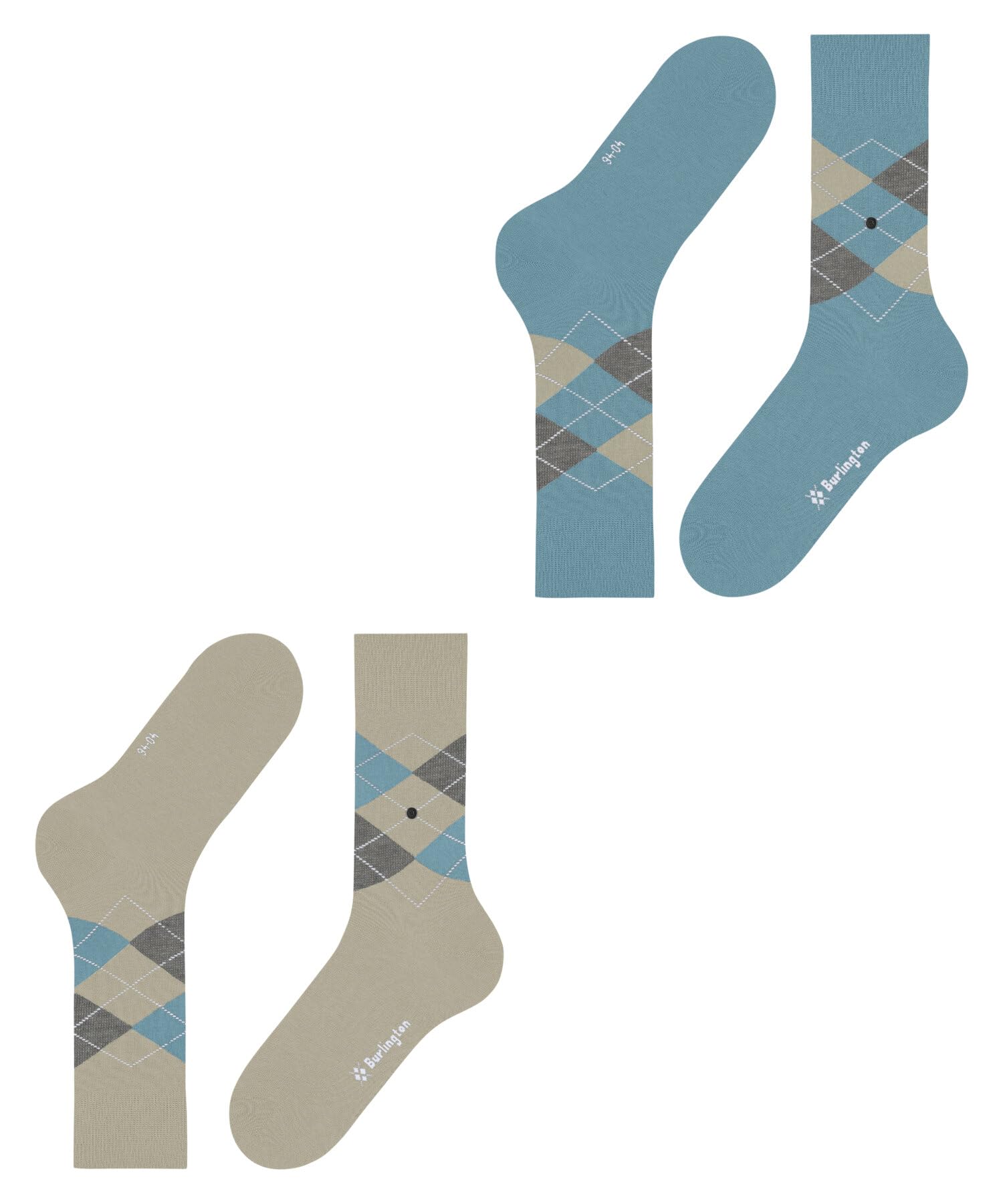 burlington-everyday-argyle-chaussettes-homme-coton-lot-de-2-beige image 5