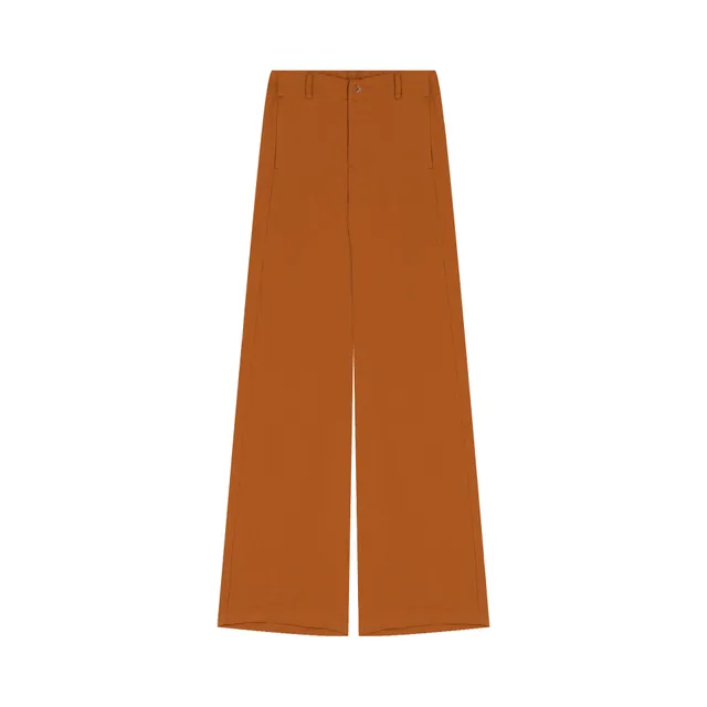 atelier-tuffery-lise-pantalon-femme-large-rouille-en-lin image 1