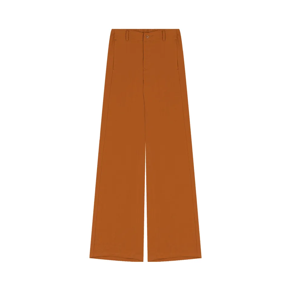 atelier-tuffery-lise-pantalon-femme-large-rouille-en-lin image 1