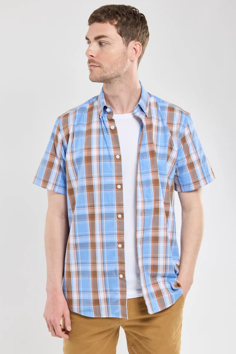 armor-lux-chemise-manches-courtes-coton-veneziano-col-am-ricain-homme image 1