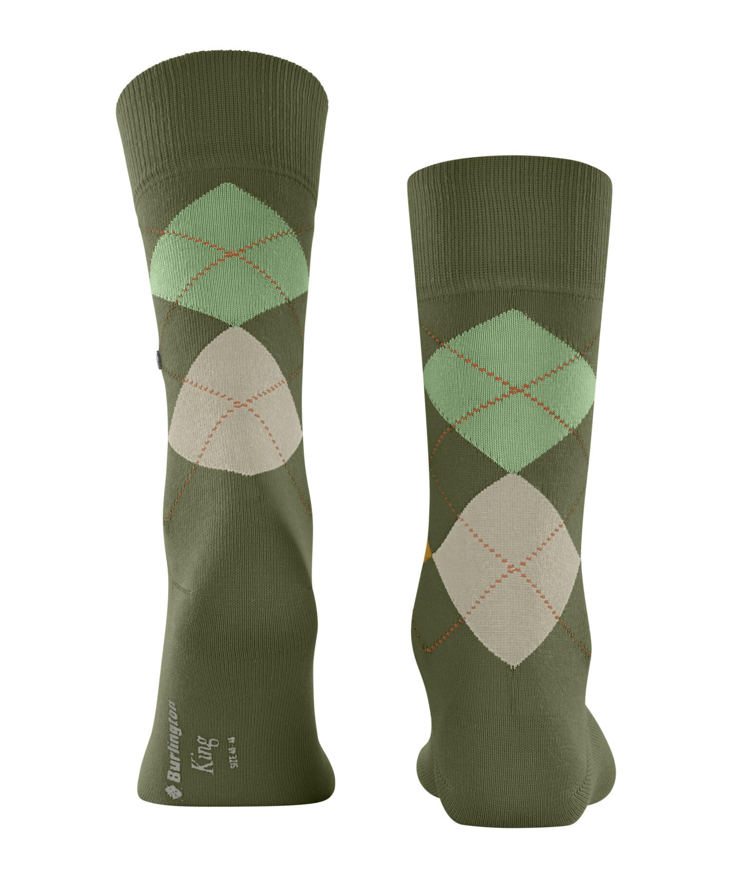 burlington-king-chaussettes-homme-vert-lime-green-7473-40-46-1-paire image 2