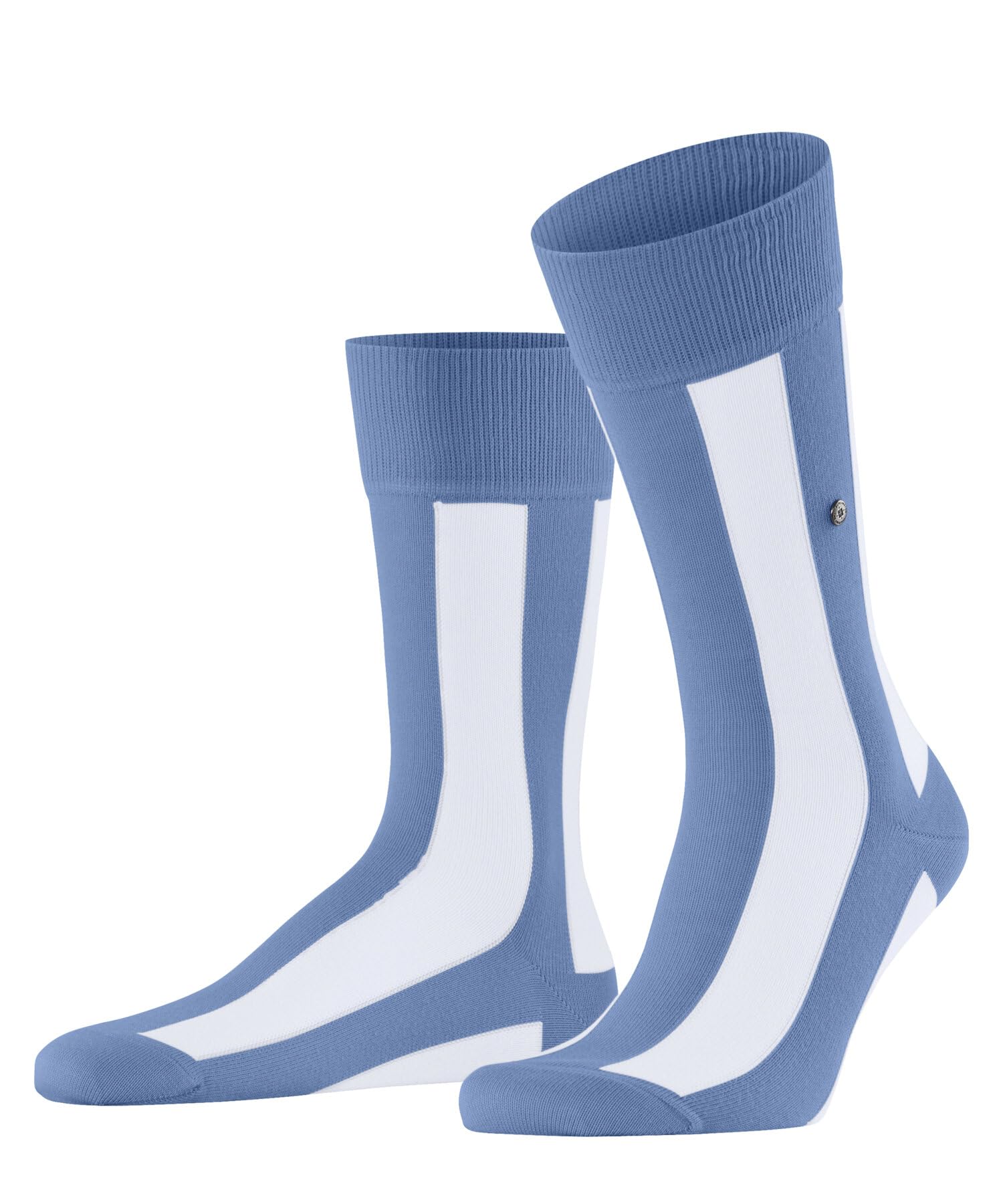burlington-retro-lines-homme-chaussettes-coton-respirant-rayures image 1