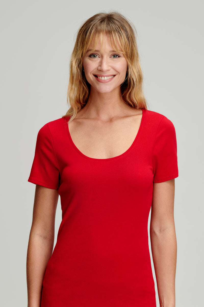 armor-lux-t-shirt-uni-femme-coton-bio-l-ger-7 image 2
