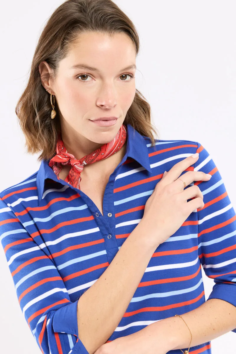 armor-lux-polo-ray-4-couleurs-femme-coton-pais image 1