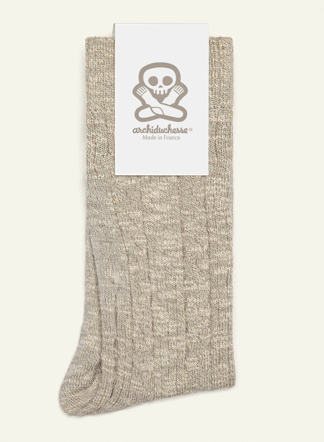 archiduchesse-d-hiver-gris-chaussettes-chaudes-mi-hautes image 3