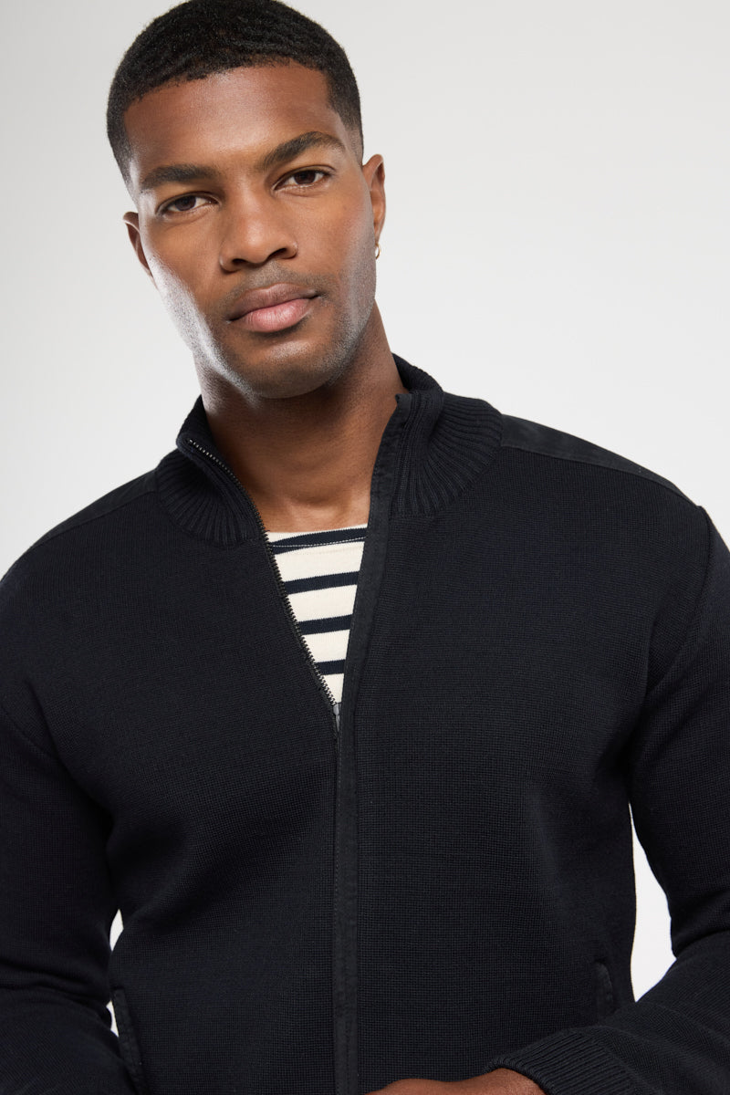 armor-lux-cardigan-homme-zipp-maille-haute-densit image 2