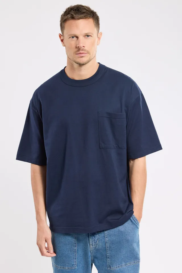 armor-lux-t-shirt-coupe-large-h-ritage-coton-bio-poche-poitrine image 1