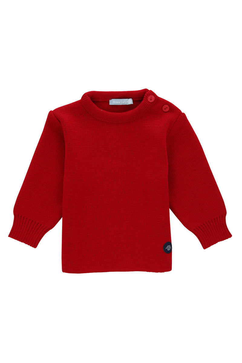 armor-lux-pull-marin-uni-fouesnant-baby-b-b-laine image 1