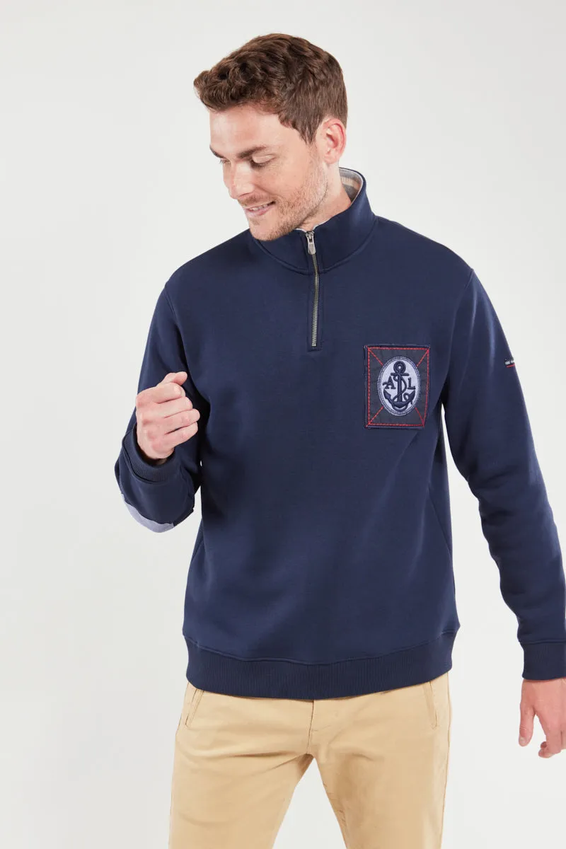 armor-lux-sweat-camionneur-homme-molleton-coudi-res image 1
