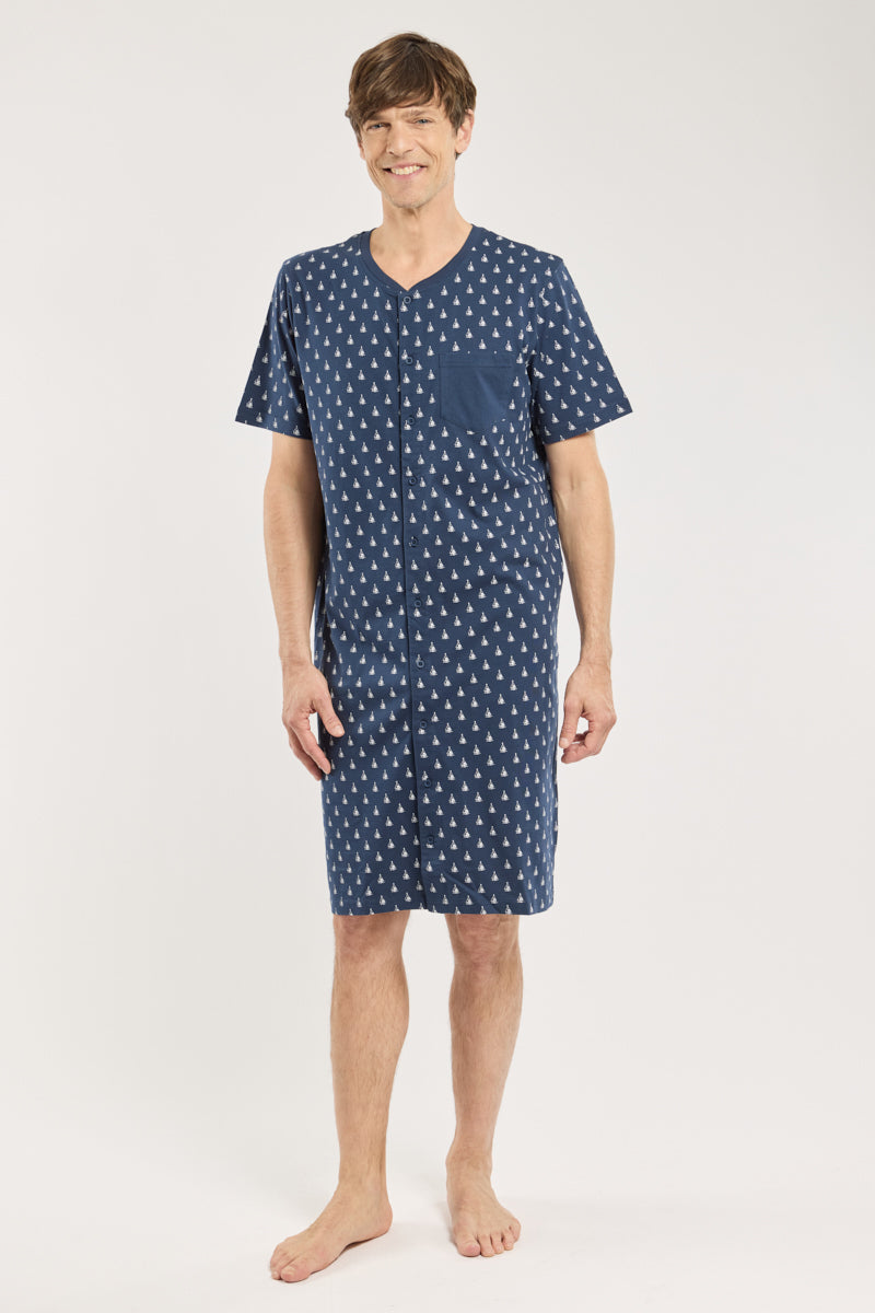 armor-lux-liquette-imprim-e-homme-coton-l-ger-manches-courtes image 1