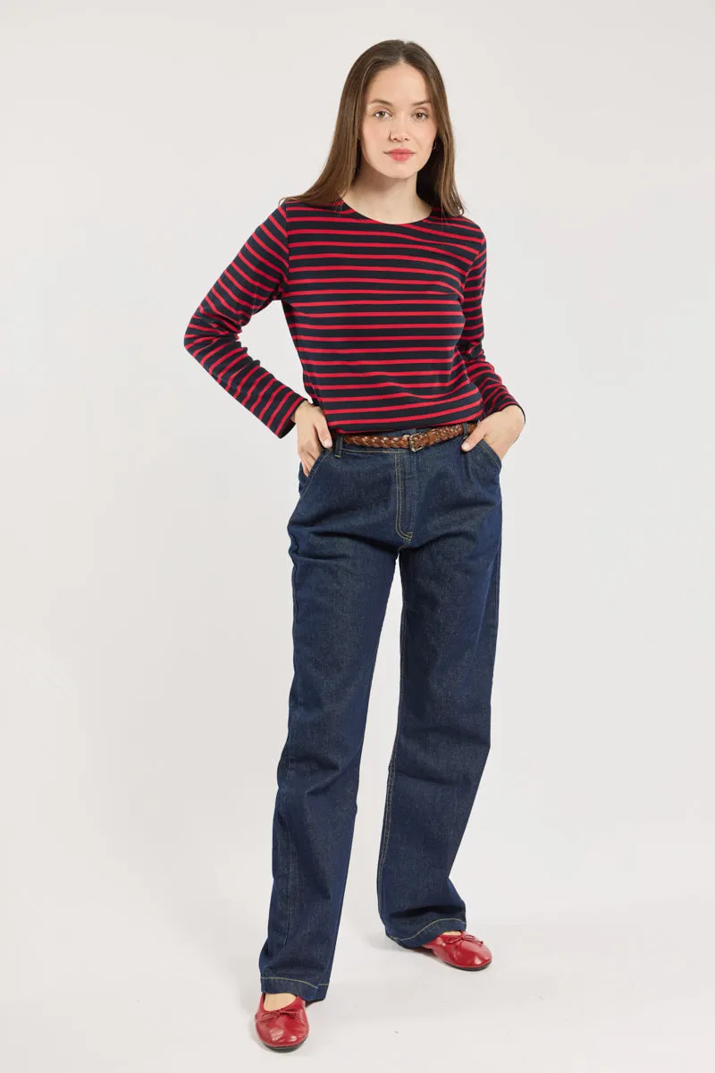armor-lux-h-ritage-jean-large-femme-100-coton image 1