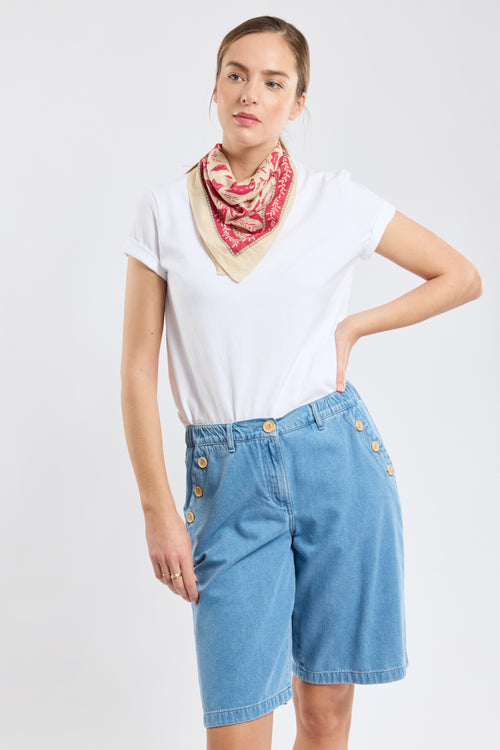 short-marin-femme-armor-lux-denim-l-ger-boutons-bois-taille-38 image 6